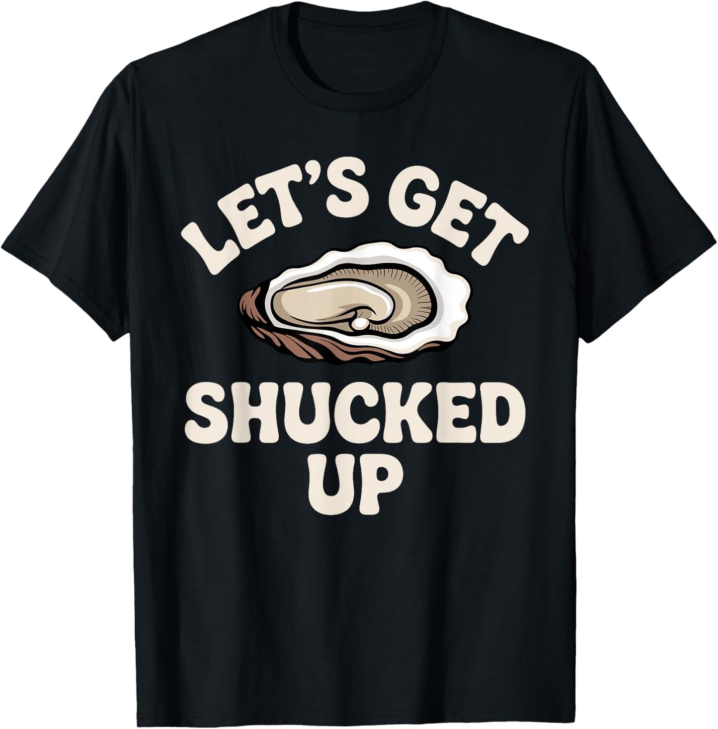 Cute Oyster Design Women Kids Sea Food Oyster Lover T-Shirt - T-Shirt | Black