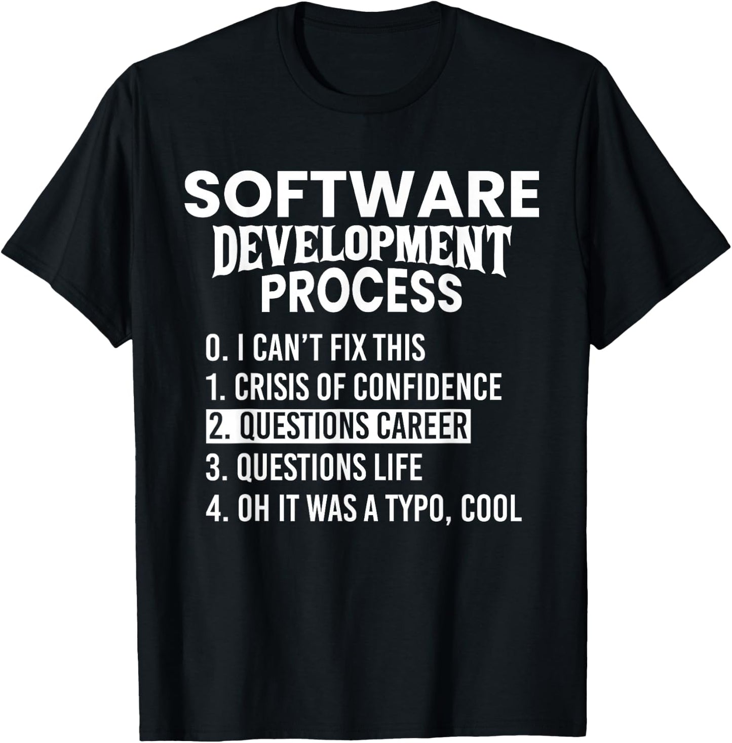 Software Development Process Python Coding and Design T-Shirt - T-Shirt | Black