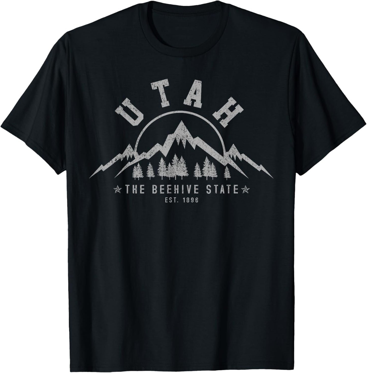 Utah Est. 1896 USA America Souvenir T-Shirt - T-Shirt | Black