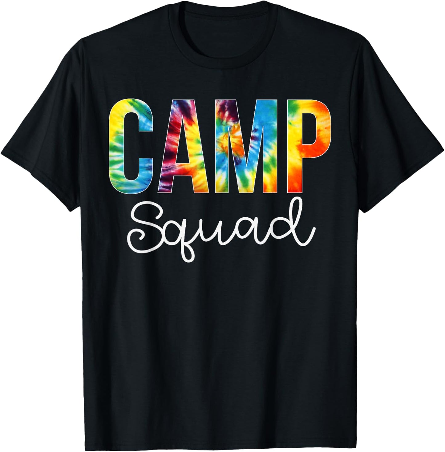 Camp Squad Tie Dye Appreciation Day Hello Back To School T-Shirt - T-Shirt | Black