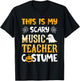 This Is My Scary Music Teacher Halloween Costumes Pajama T-Shirt - T-Shirt | Black