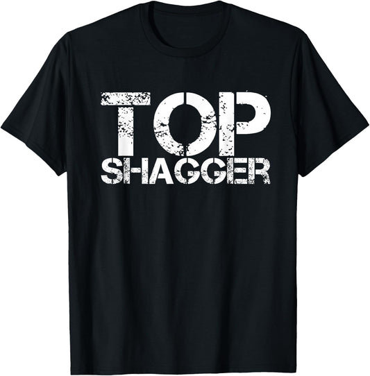 Top Shagger Funny Gift Groom Best Man Ushers Stag Night T-Shirt - T-Shirt | Black