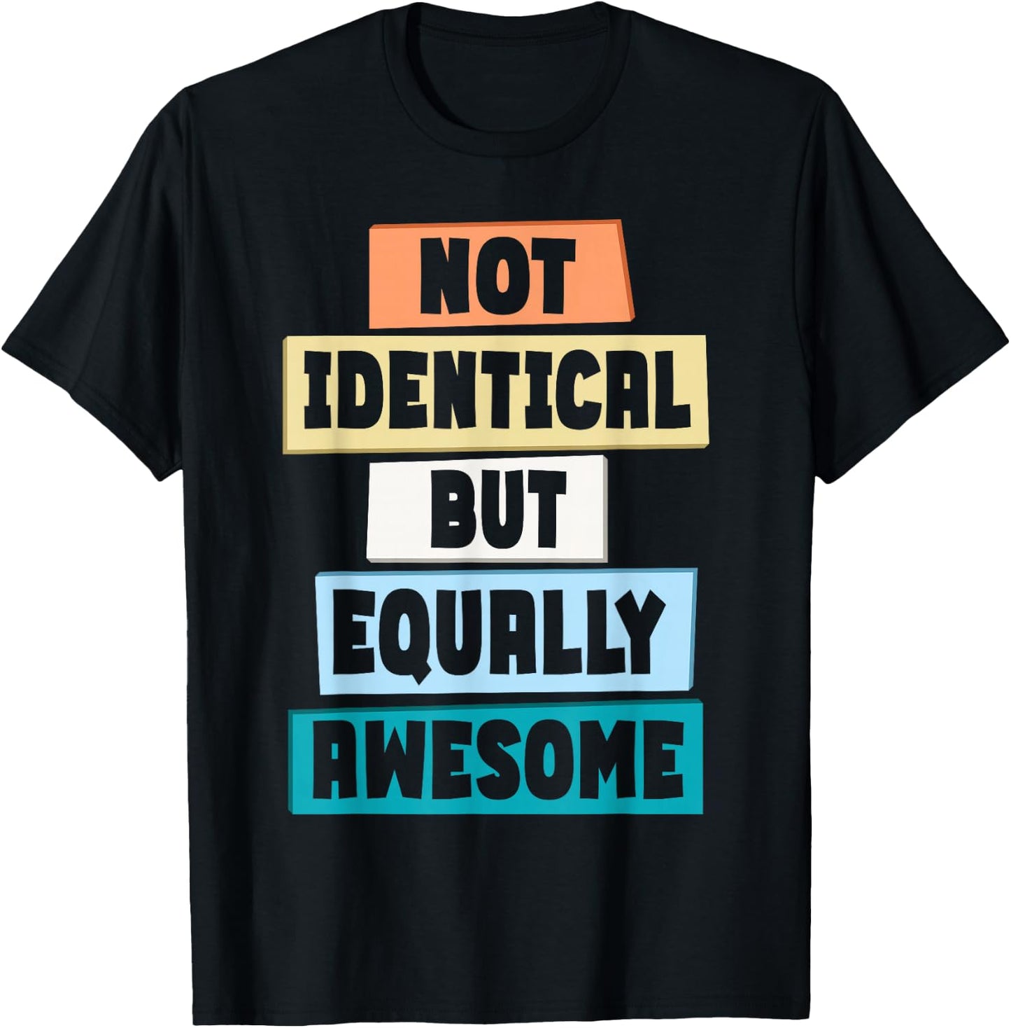 Matching Twin Sibling Twinning Twins Matching Fraternal T-Shirt - T-Shirt | Black