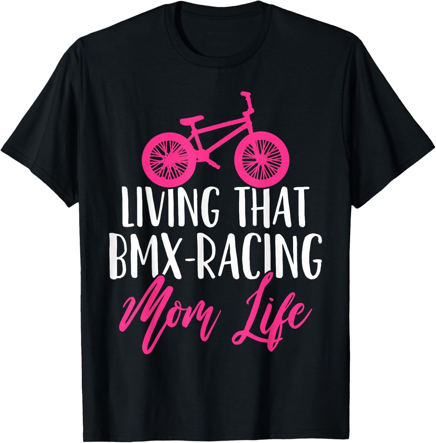 BMX Mom BMX Racing Mother's Day T-Shirt - T-Shirt | Black