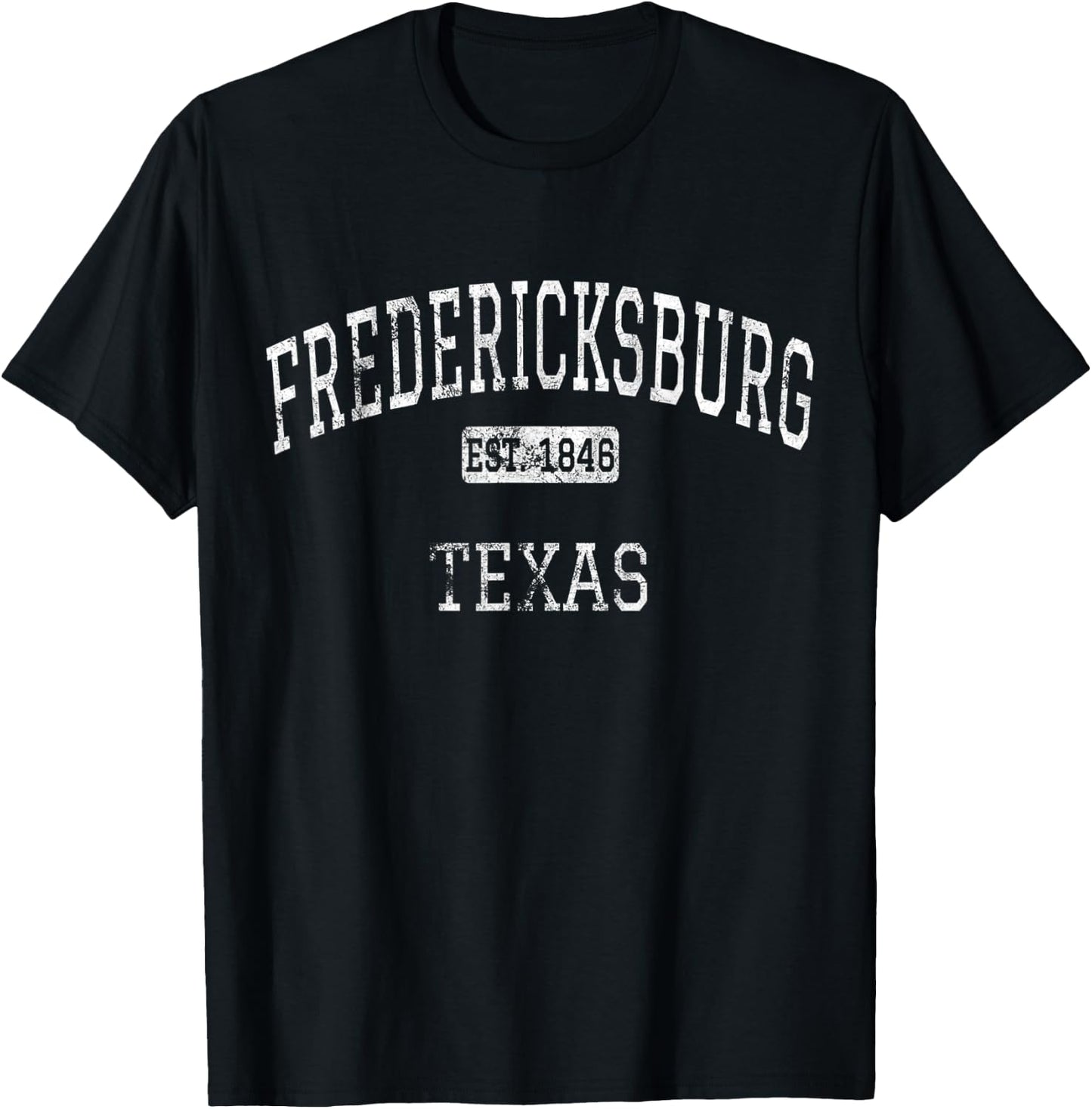 Fredericksburg Texas TX Vintage T-Shirt - T-Shirt | Black