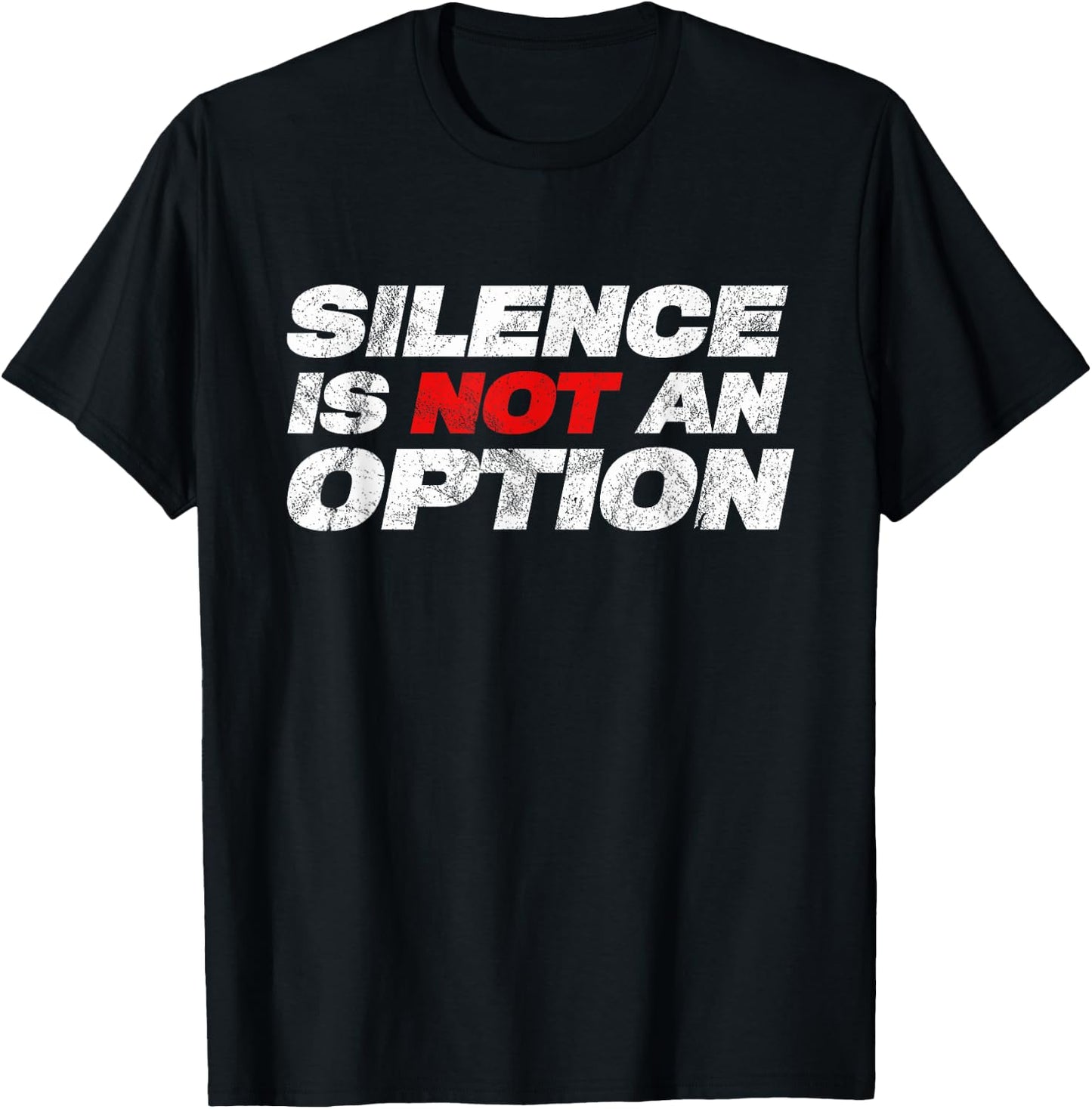 Silence Is Not An Option Black Lives Matter DACA Protest T-Shirt - T-Shirt | Black