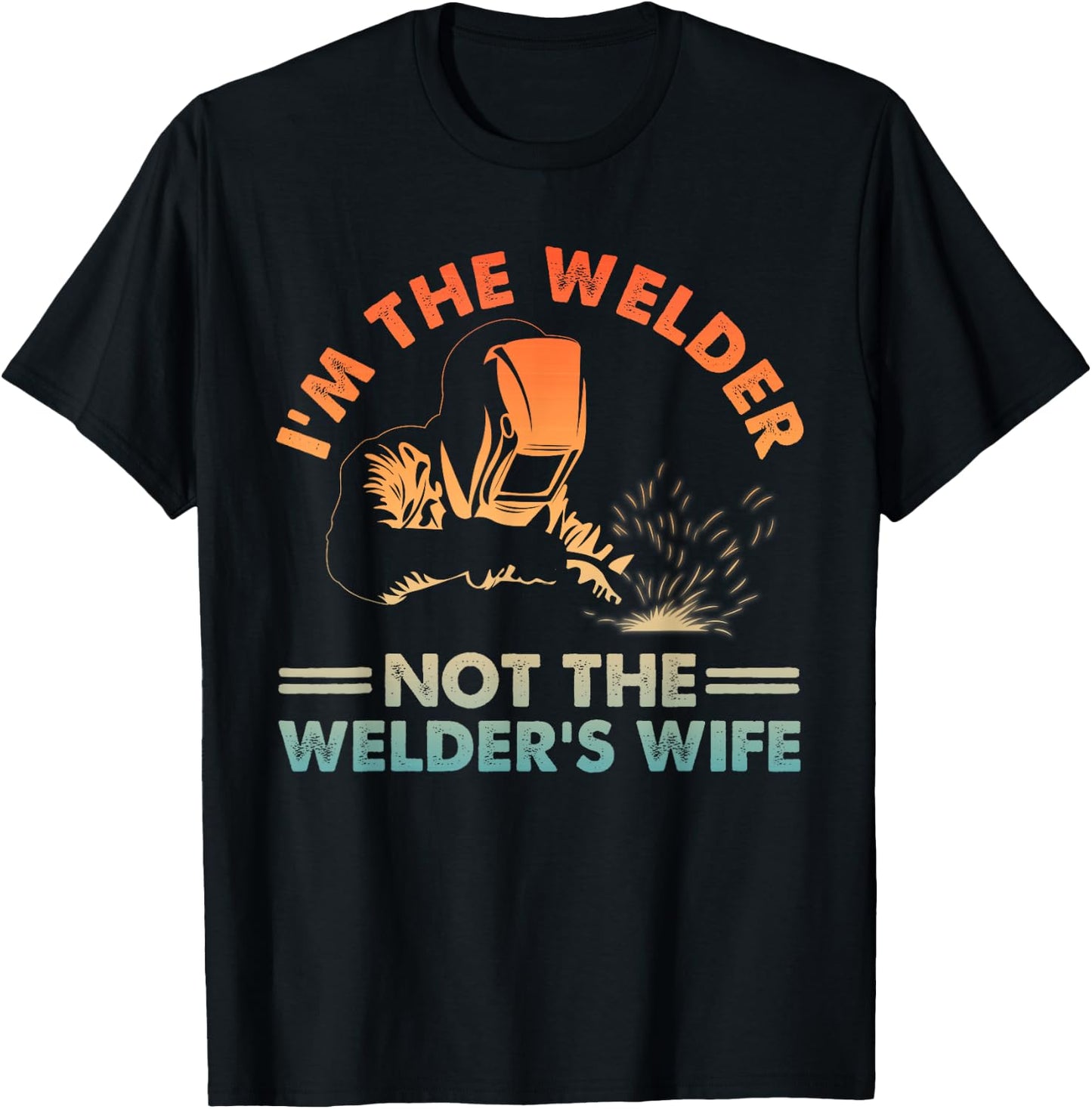 Funny Welding Art Wife Girls Welding Female Welder T-Shirt - T-Shirt | Black