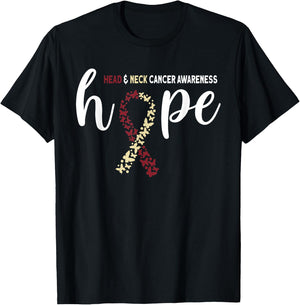 Hope Head And Neck Cancer Awareness T-Shirt - T-Shirt | Black