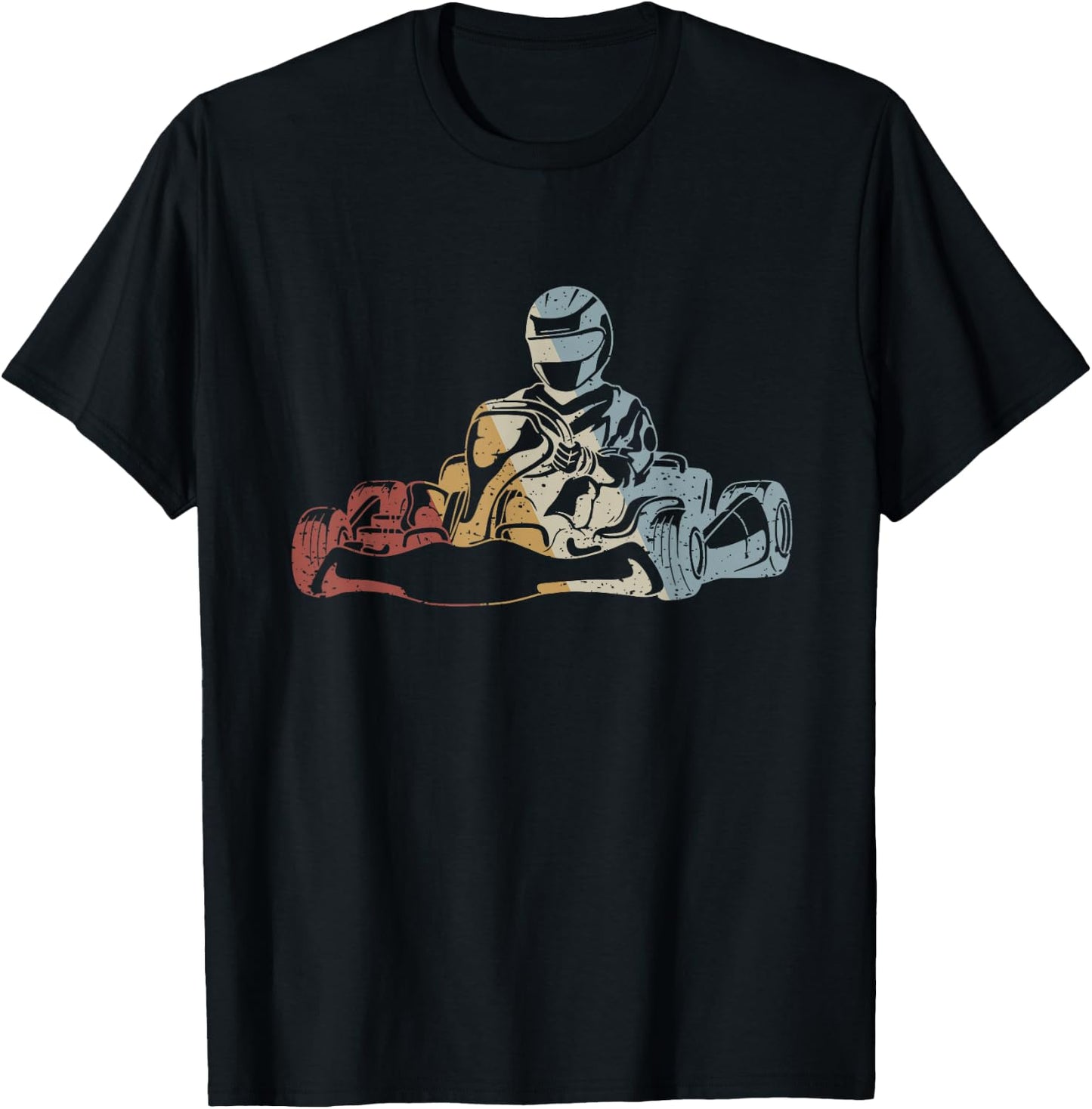 Go-Kart Retro Style Vintage T-Shirt - T-Shirt | Black