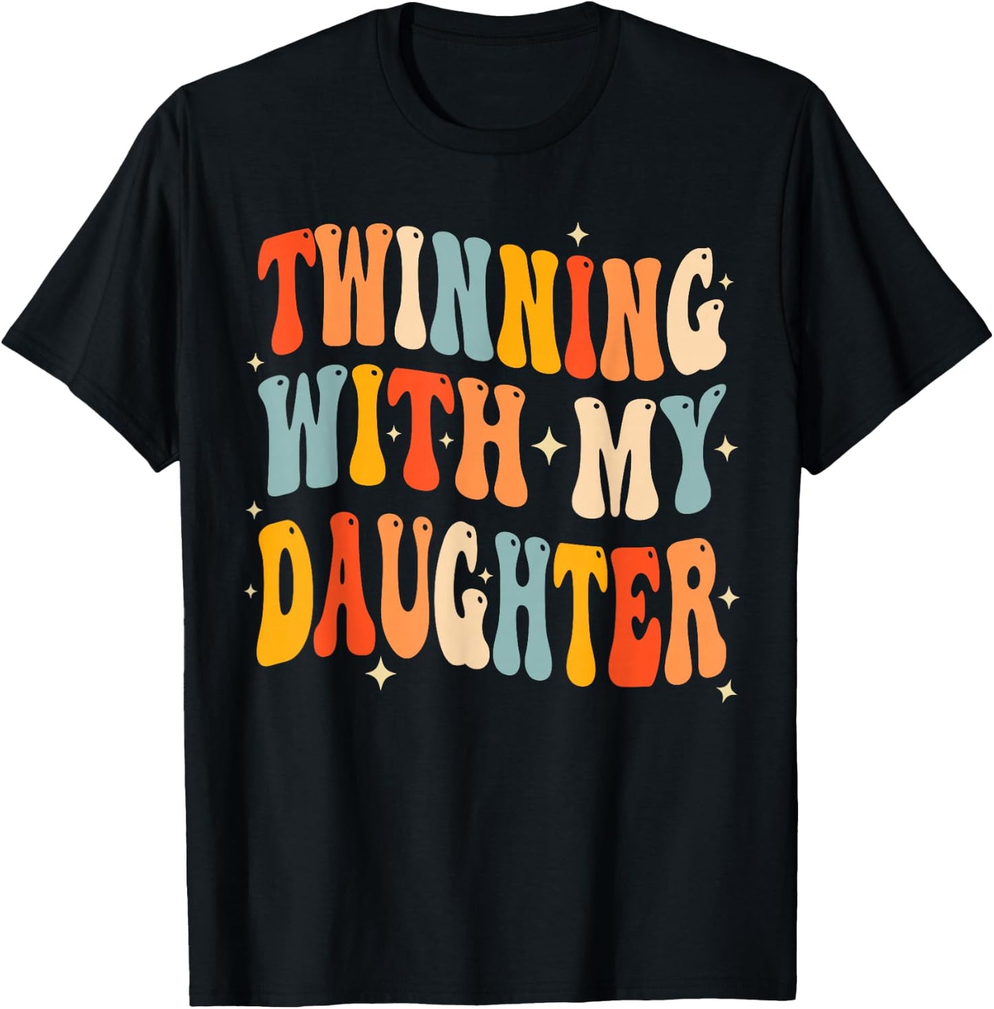 Twinning with My Daughter Mom Twin Matching Mom and Daughter T-Shirt - T-Shirt | Black