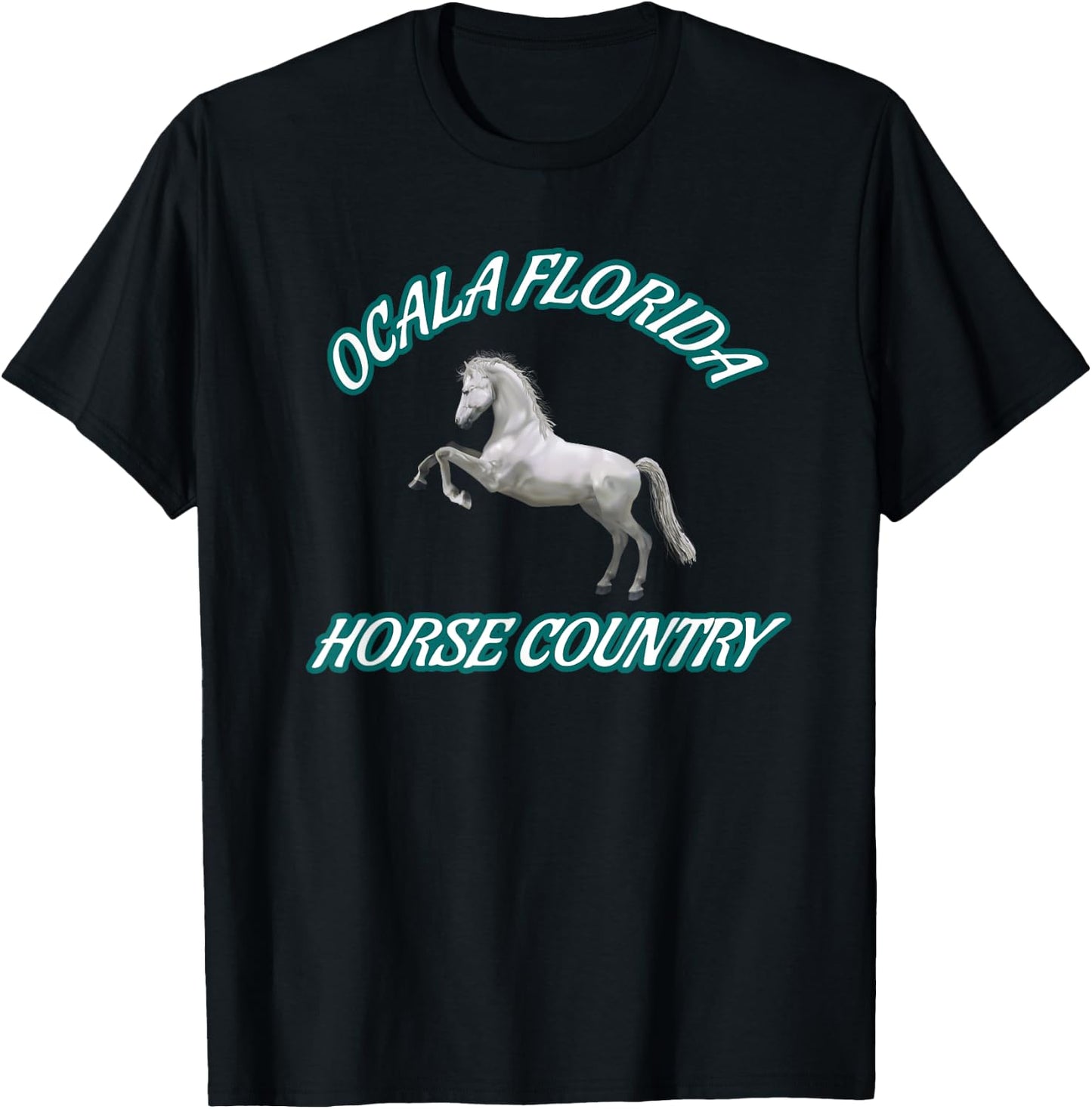 Ocala FL Horse Country T-Shirt - T-Shirt | Black