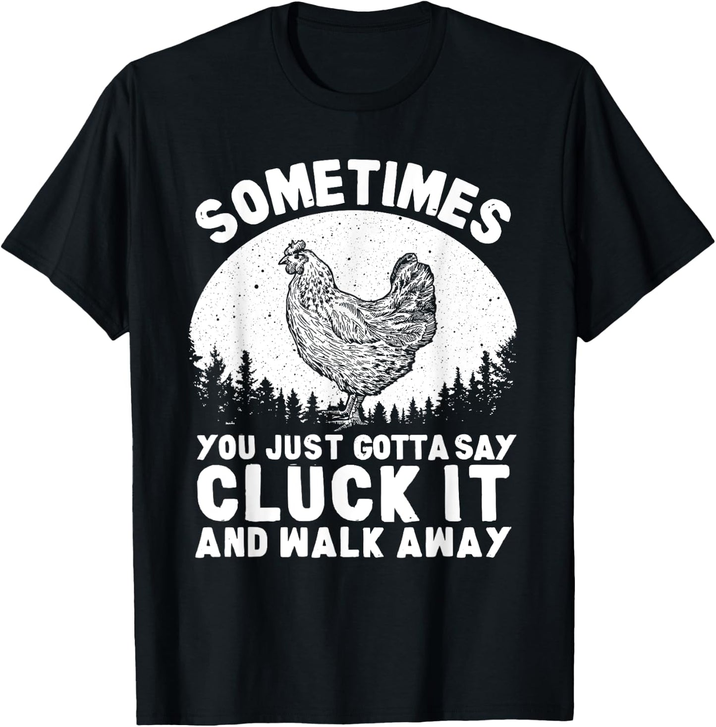 Funny Chicken Art Women Chicken Lover Hen Farmer T-Shirt - T-Shirt | Black
