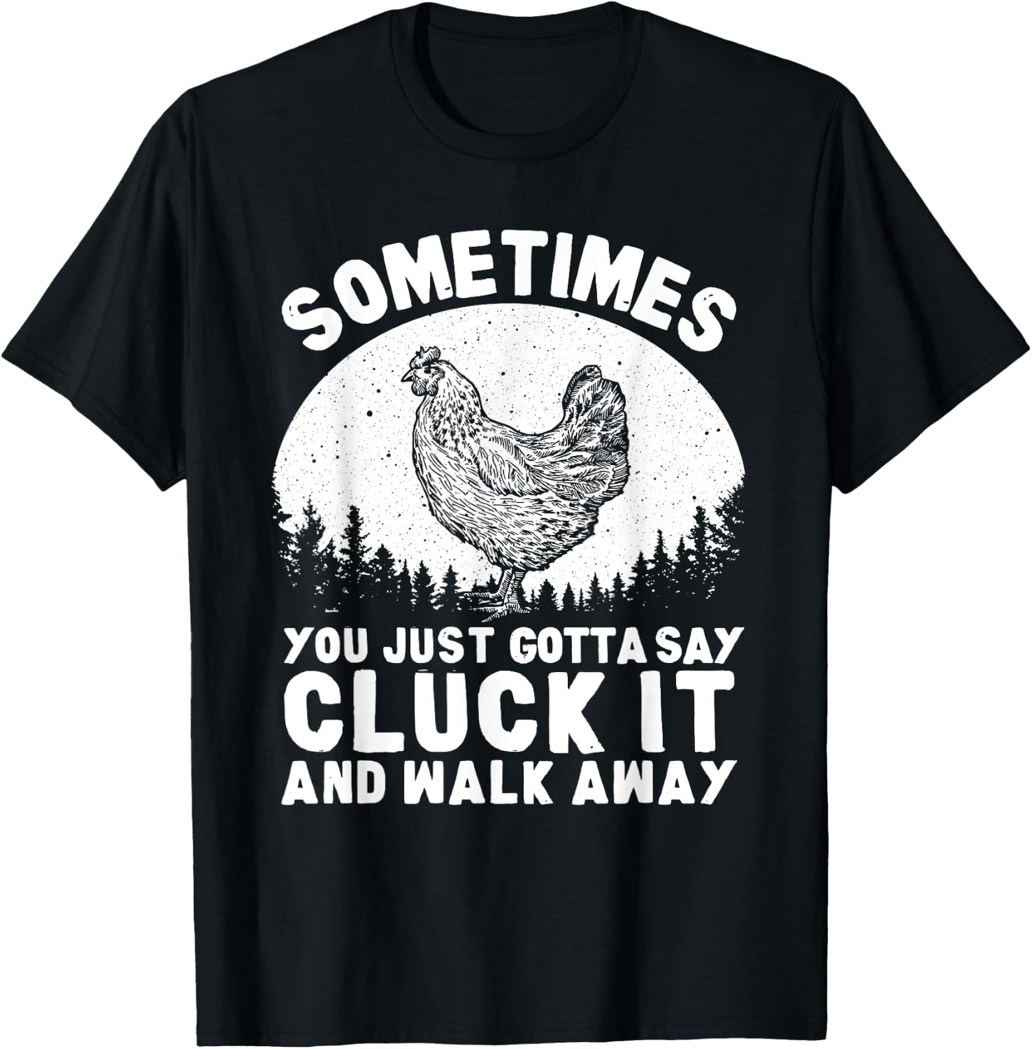 Funny Chicken Art Women Chicken Lover Hen Farmer T-Shirt - T-Shirt | Black