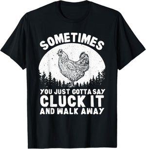 Funny Chicken Art Women Chicken Lover Hen Farmer T-Shirt - T-Shirt | Black