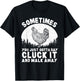Funny Chicken Art Women Chicken Lover Hen Farmer T-Shirt - T-Shirt | Black
