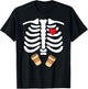 Halloween Skeleton Food Belly Pumpkin Spice T Shirt T-Shirt - T-Shirt | Black