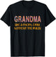 Grandma Like a Mom But Without The Rules Women Flowers T-Shirt - T-Shirt | Black