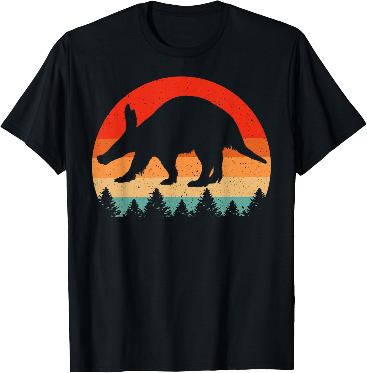 Vintage Retro Aardvark Animal Lover Aardvark T-Shirt - T-Shirt | Black
