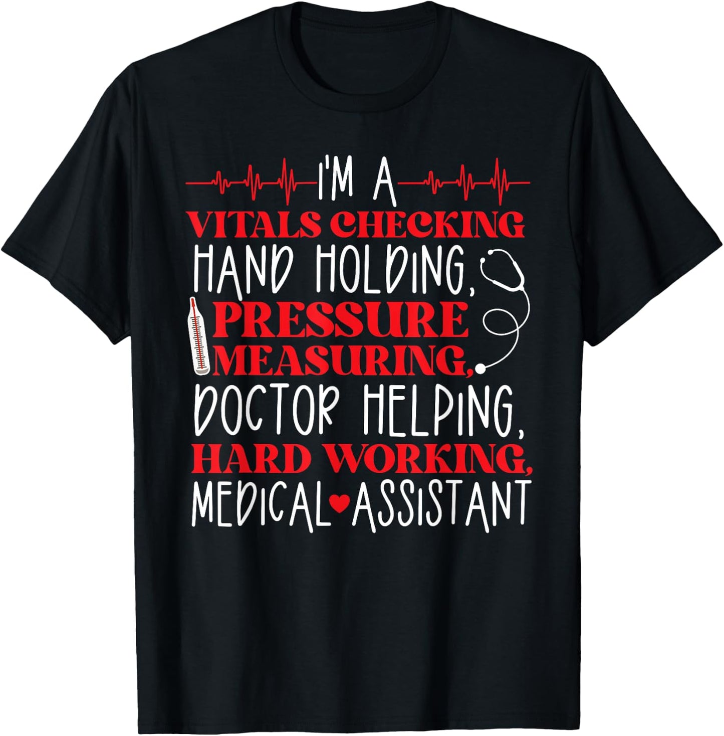 Certified Medical Assistant CMA T-Shirt - T-Shirt | Black