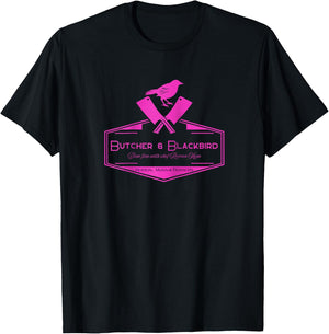 Officially Licensed Butcher & Blackbird Raglan Baseball T-Shirt - T-Shirt | Black