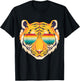 Birthday Shirt Cool Tiger Striped Animal Theme Party T-Shirt - T-Shirt | Black