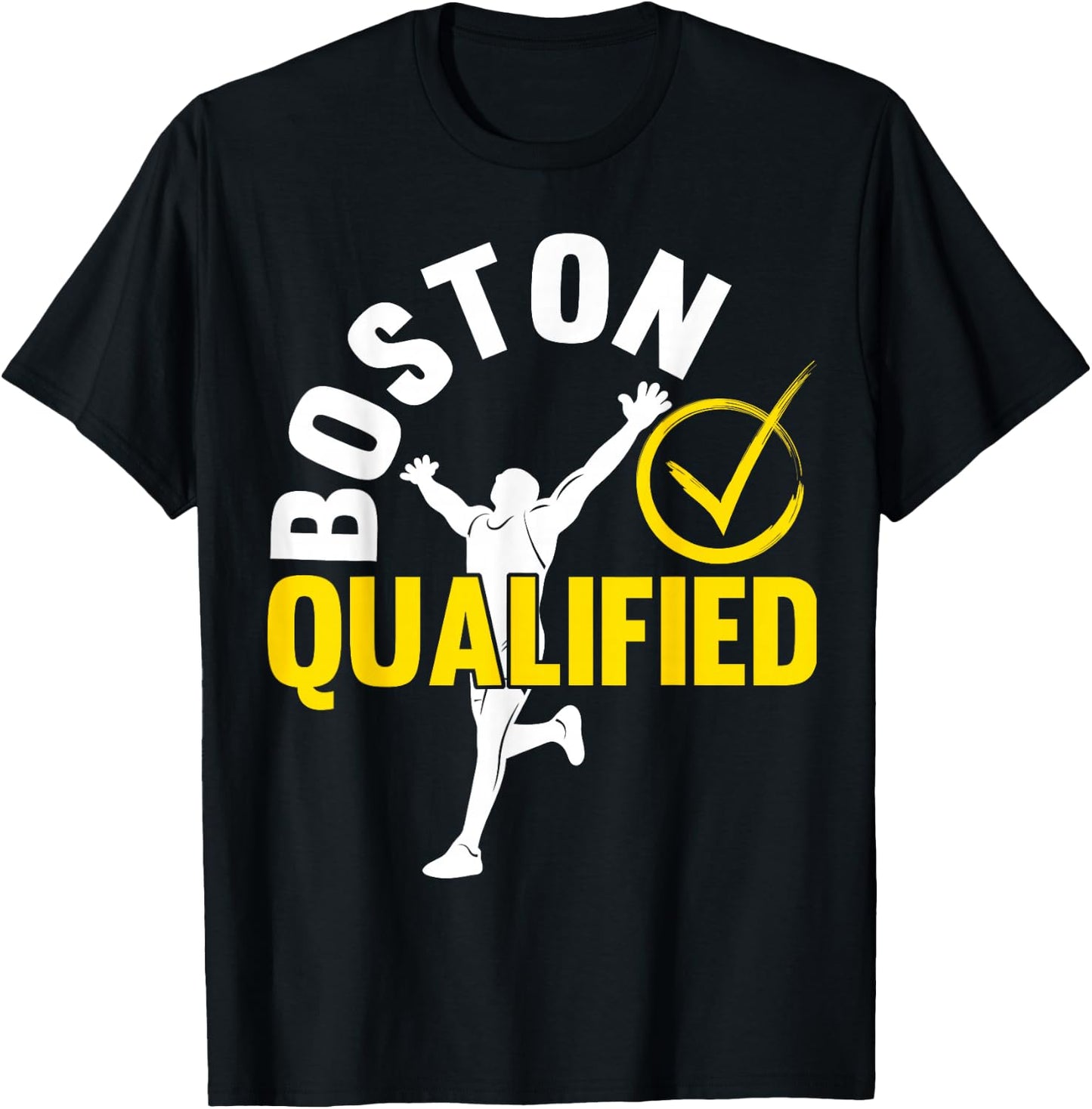 Boston Qualifier Proud Marathon Running T-Shirt - T-Shirt | Black