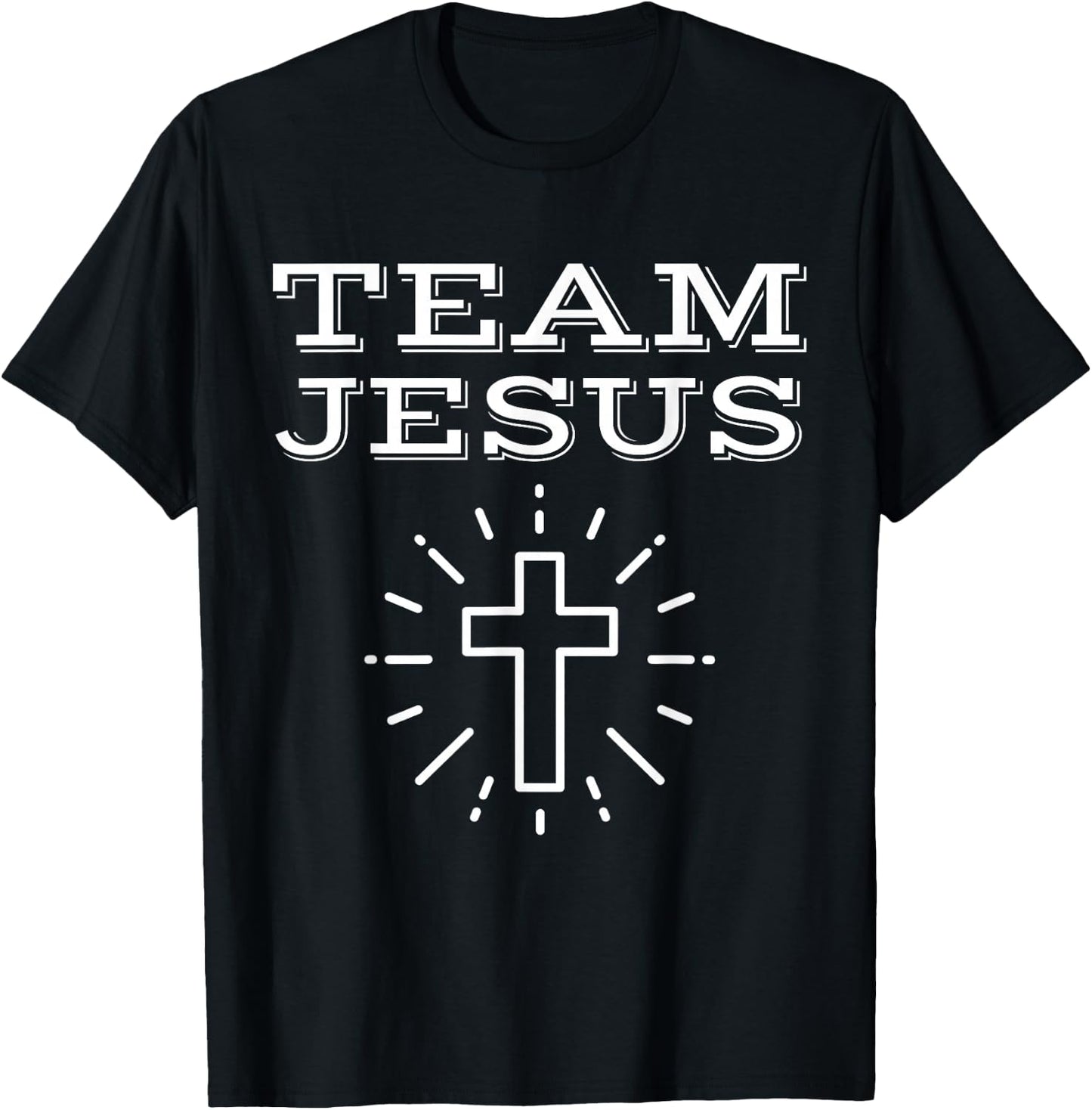 Team Jesus Fun Christian Men Women Kids Funny T-Shirt - T-Shirt | Black