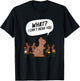 What? I Can't Hear You Funny Chocolate Bunny Rabbit T-Shirt - T-Shirt | Black