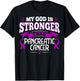 Purple Awareness Ribbon - Pancreatic Cancer Survivor T-Shirt - T-Shirt | Black