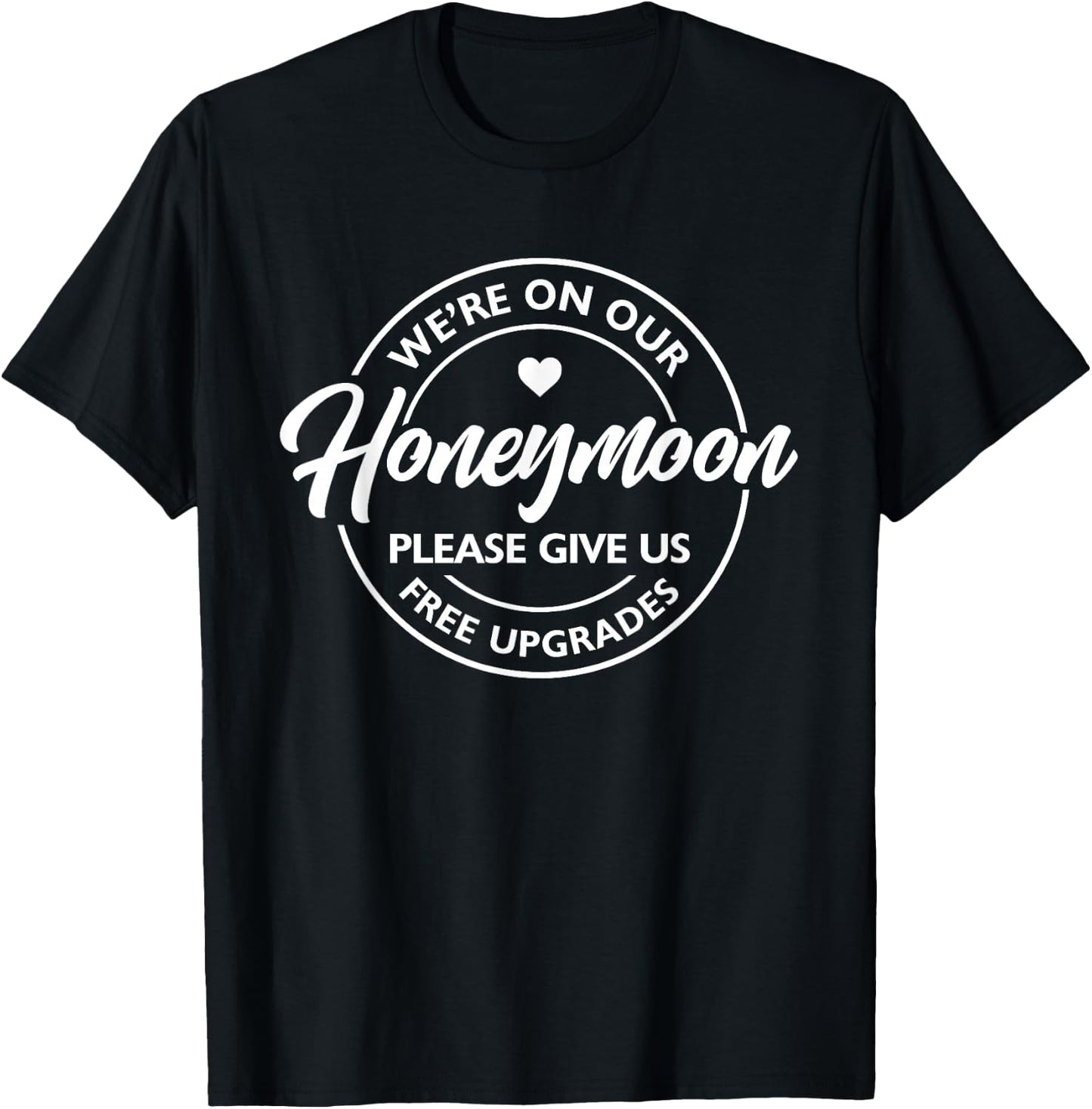Funny Honeymoon Vibes Couples Honeymoon Matching Trip T-Shirt - T-Shirt | Black