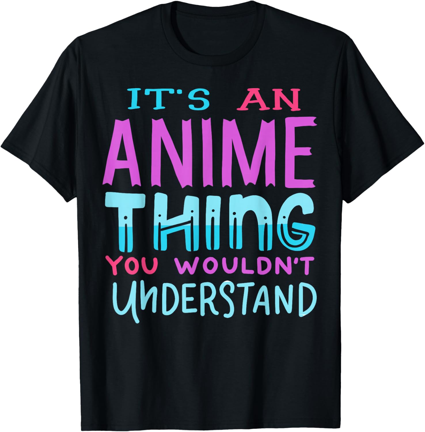 Anime Gift T-Shirt - T-Shirt | Black