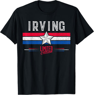 Irving Retro Vintage Shirt Gift Women Men Kids T-Shirt - T-Shirt | Black