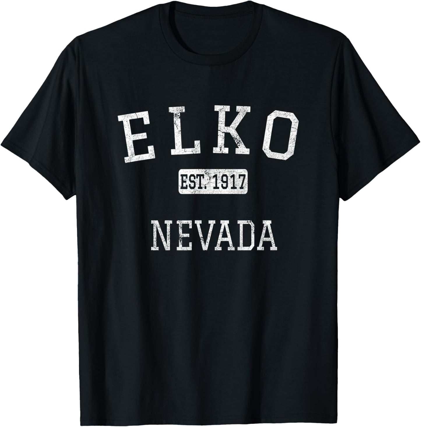 Elko Nevada NV Vintage T-Shirt - T-Shirt | Black