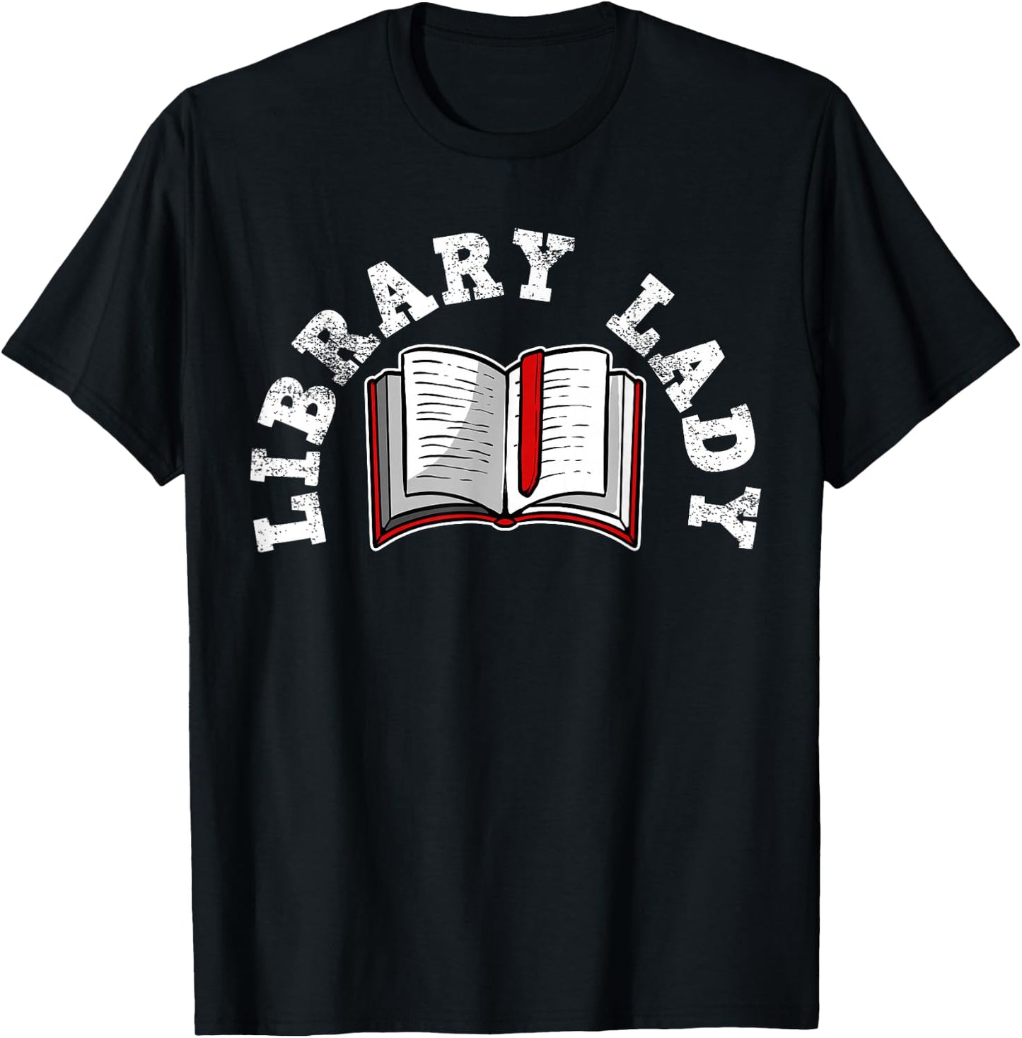 Library Librarian Bookworm Reading Books T-Shirt - T-Shirt | Black