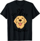 Golden Retriever Mama Funny Dog Lovers Gift Mom Women T-Shirt - T-Shirt | Black