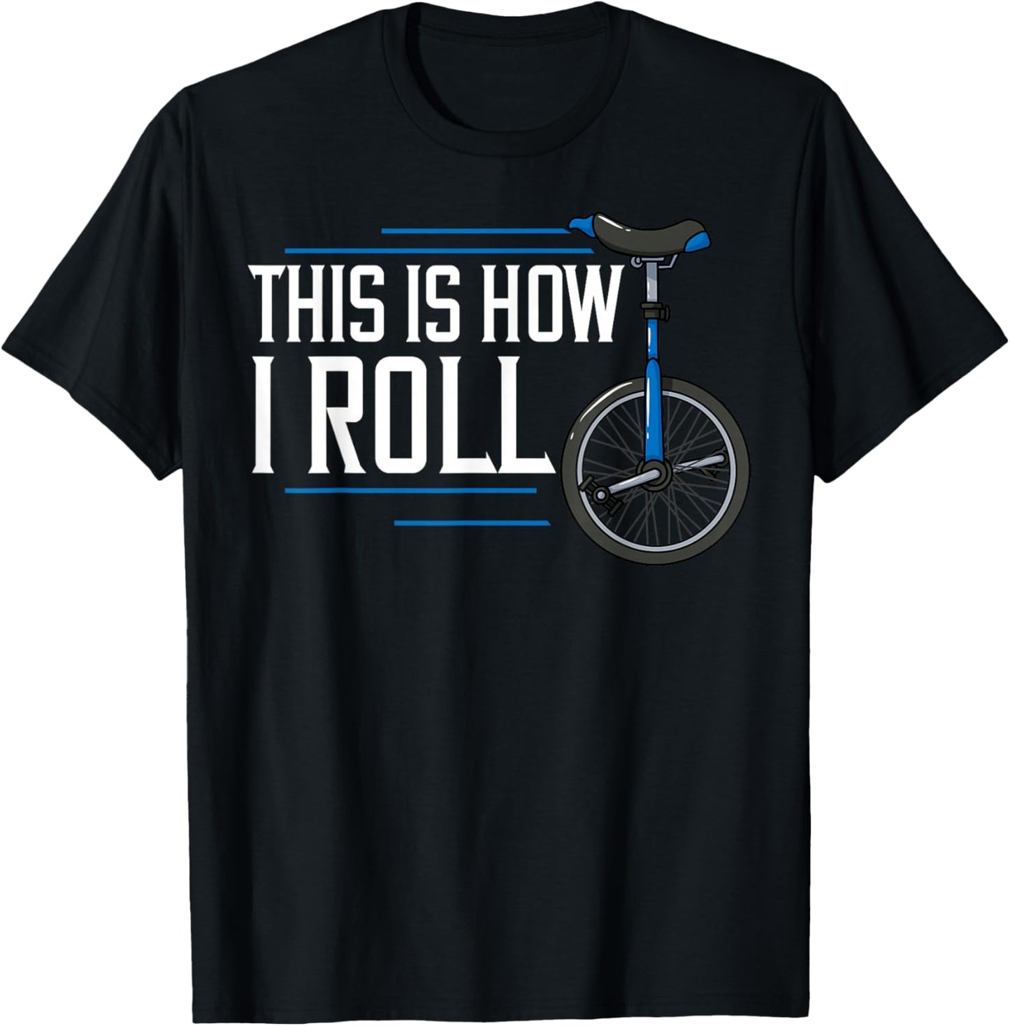 Unicycle Unicycling Gift Electric Beginner T-Shirt - T-Shirt | Black