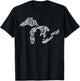 Distressed Great Lakes T-Shirt - T-Shirt | Black