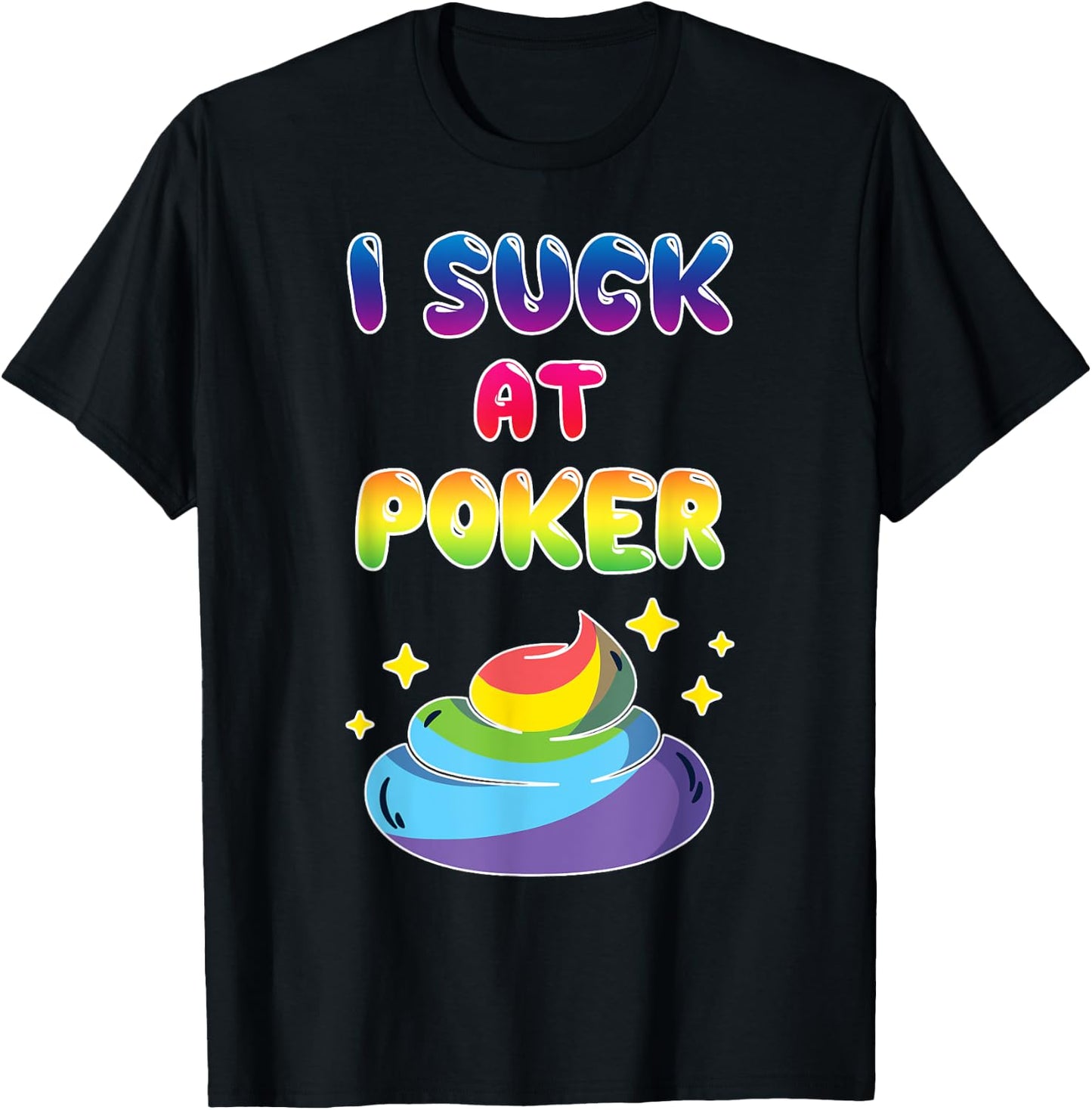 Poker Loser Shirt Funny Loser Poker Game Shirt Gift T-Shirt - T-Shirt | Black