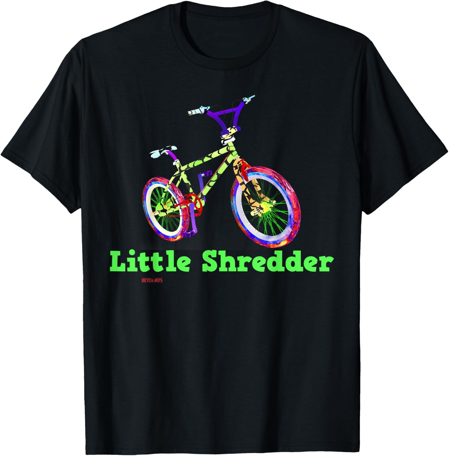 Little Shredder Kids Bmx Cycling Shred Bike T-Shirt - T-Shirt | Black
