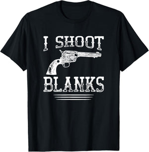 Shooting Blanks Funny Vasectomy T-Shirt - T-Shirt | Black
