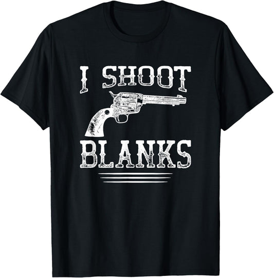 Shooting Blanks Funny Vasectomy T-Shirt - T-Shirt | Black