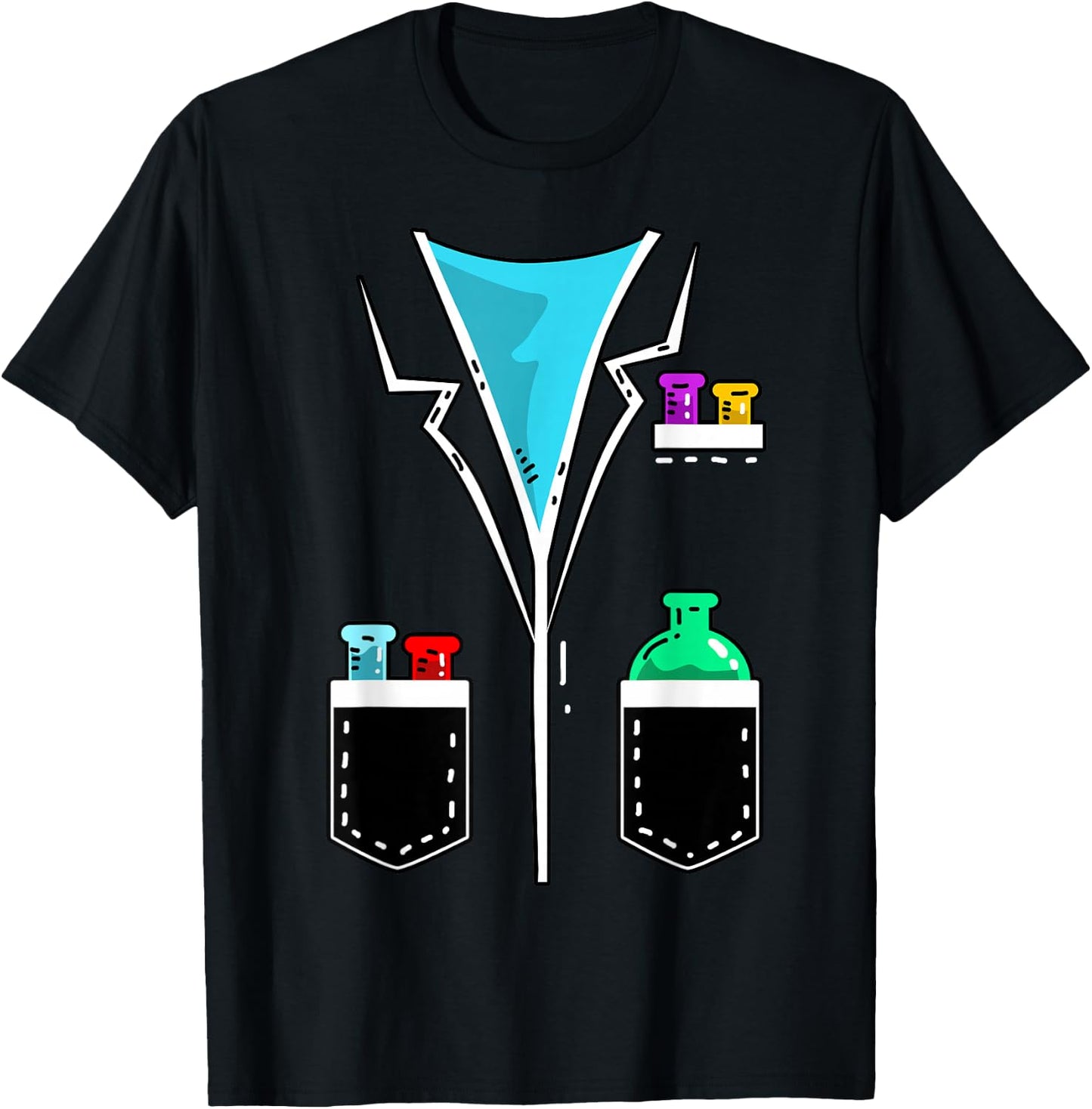 Chemist Costume Scientist Lab Coat Gift T-Shirt - T-Shirt | Black