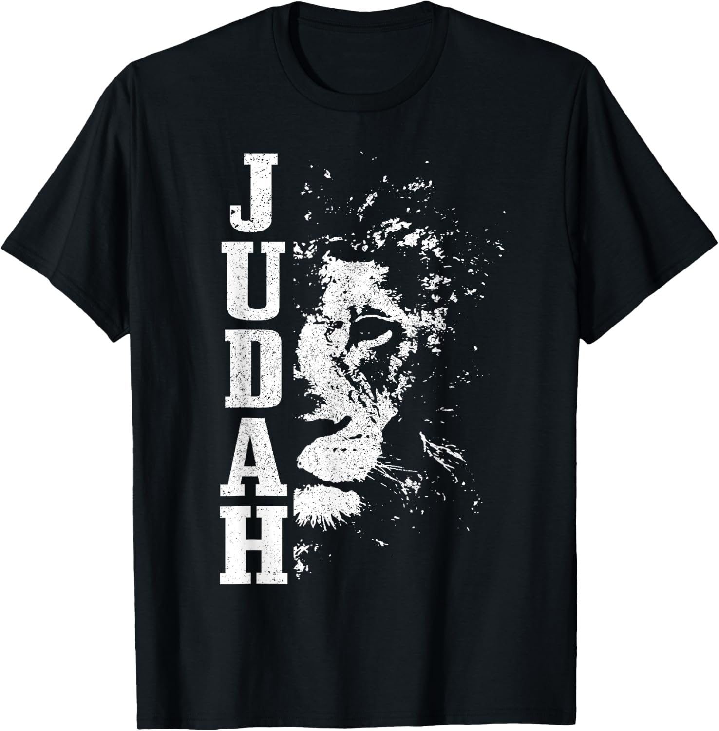 Judah Lion Israelite Vintage Reggae Israel Hebrew T-Shirt - T-Shirt | Black
