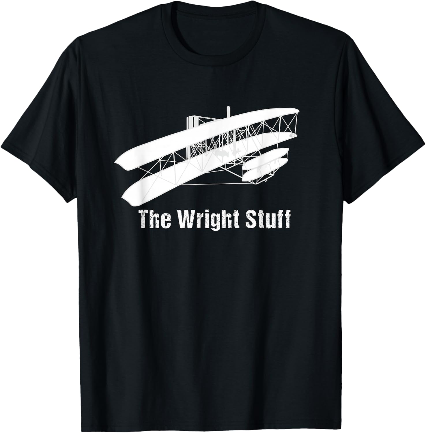 Funny Aviation Shirts-The Wright Stuff Pilot AvGeek Airplane T-Shirt - T-Shirt | Black