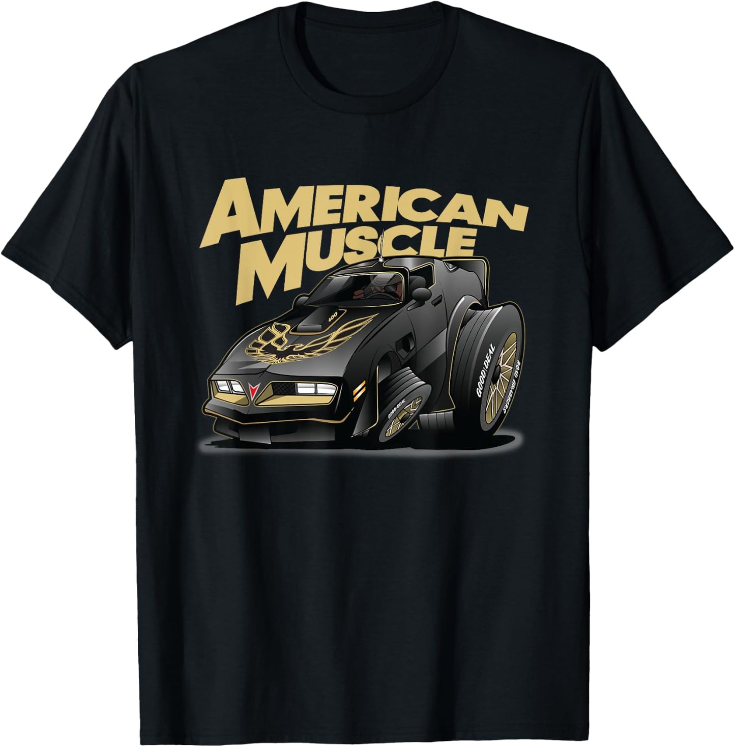 American Muscle Hot Rod 400 Firebird Custom Car T-Shirt - T-Shirt | Black