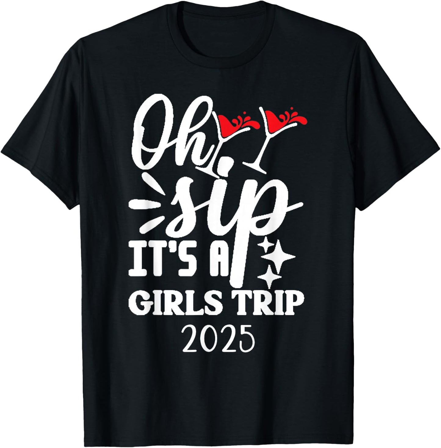 Girls Trip 2025 Weekend Vacation Matching Group T-Shirt - T-Shirt | Black