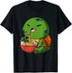 Kawaii Anime Turtle Asian Noodles Japanese Ramen T-Shirt - T-Shirt | Black