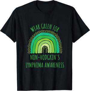 Wear Green For Non-Hodgkin's Lymphoma Awareness Month T-Shirt - T-Shirt | Black