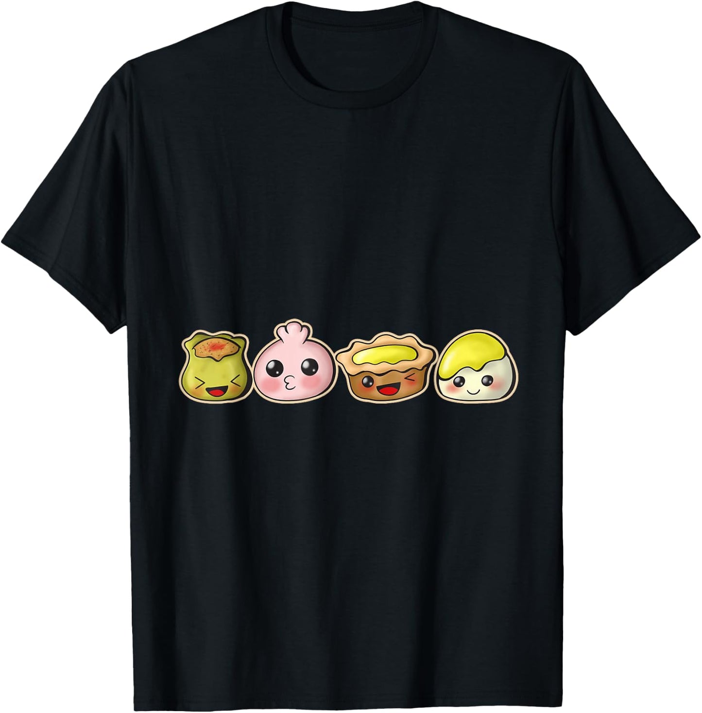 Dim Sum Traditional Cantonese Asian T-Shirt - T-Shirt | Black