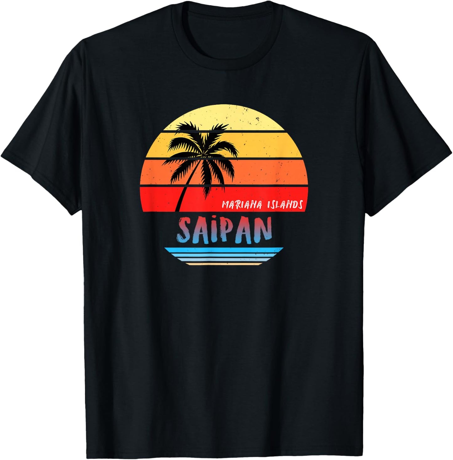 Saipan Shirt | Saipan Mariana Islands T-Shirt - T-Shirt | Black